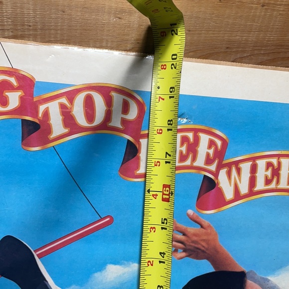 Vintage 1988 Pee Wee's Big Top Movie Poster in Sealed Package! - Picture 13 of 16